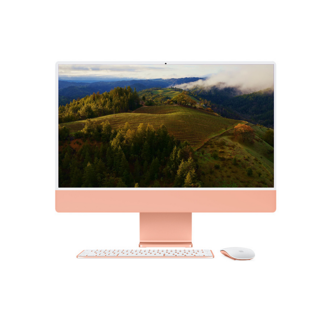 iMac 24 inch with Apple M1 (2021, Pink) 8gb, 256GB SSD, 7-Core GPU