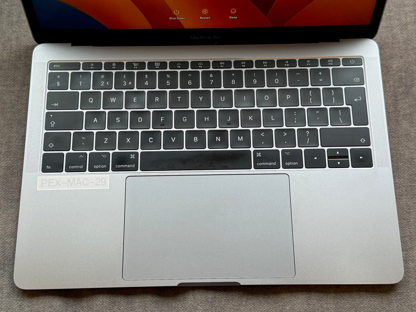 MacBook Pro 13-Inch Intel i5 2.3Ghz, 8gb 128gb (2017) Space Grey - Grade B