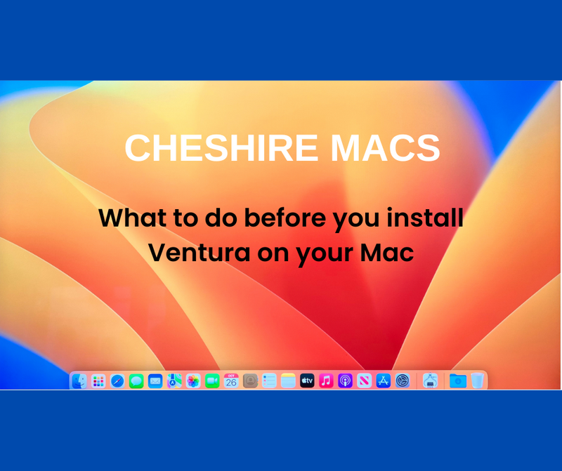 Before you install Ventura, follow these steps!