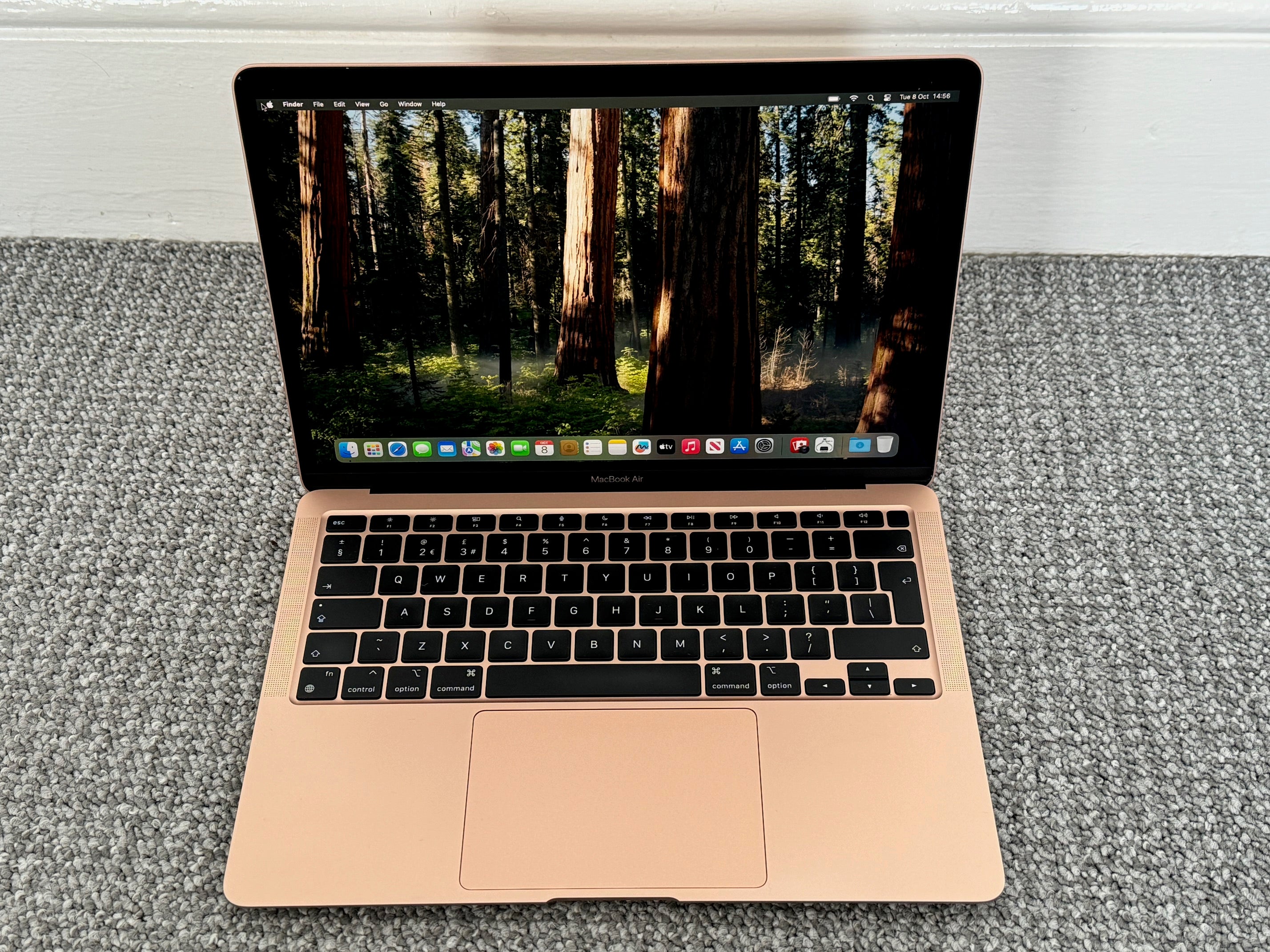 MacBook Air 13-inch 8-Core M1, 8gb, 256gb (2021)-Rose Gold – Cheshire Macs