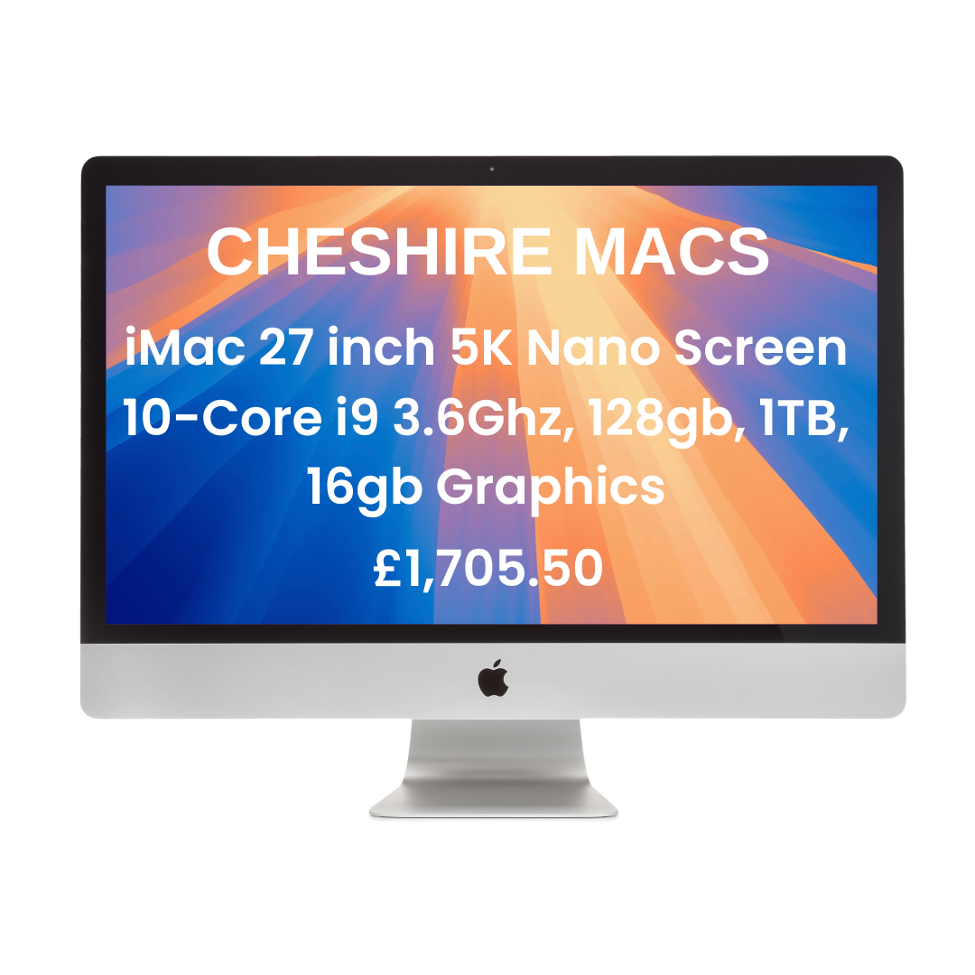 SPECIAL OFFER** iMac 27 inch 5K 10-Core i9 3.6Ghz, 128gb, 1TB SPECIAL OFFER** iMac 27 inch 5K 10-Core i9 3.6Ghz, 128gb, 1TB
